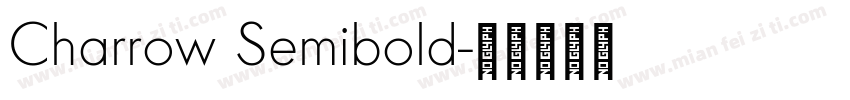 Charrow Semibold字体转换